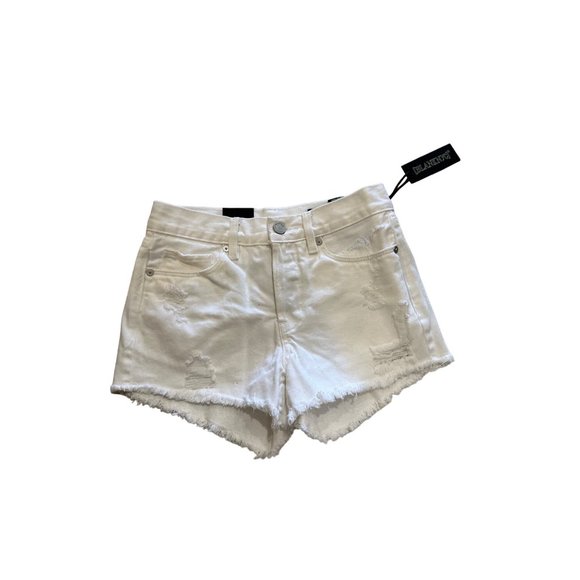 BLANKNYC White Distressed Denim Shorts Size 25 NEW - Picture 1 of 5